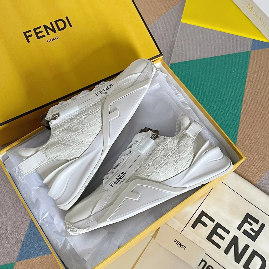 Fendi - Повседневные кроссовки - Белые - 1