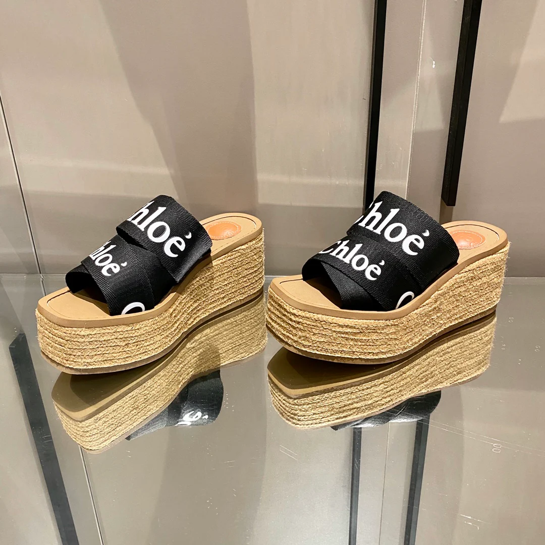 Сандалии-мюли на танкетке Chloe Woody на платформе - размеры 35-39-40-41 (изготовлены на заказ)