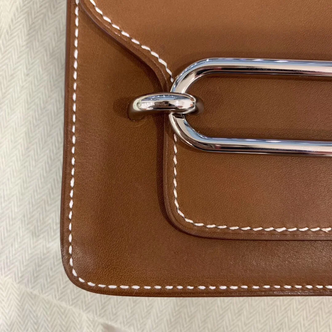 Hermes-roulis-19-veau-barenia-34-fauve-серебряная пряжка