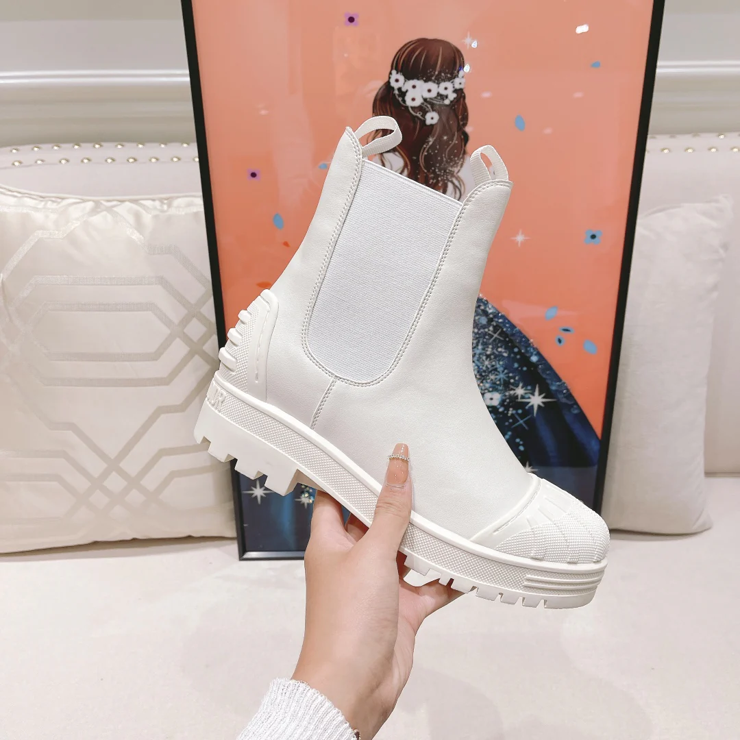 Dior - Ботинки с мыском-ракушкой - до середины икры - 1