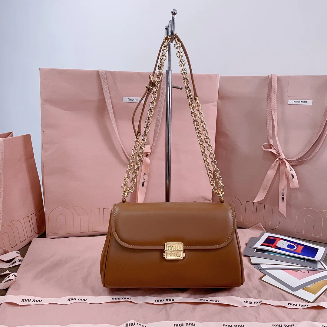 Miu Miu - 5bd266 - Сумка-багет - Коричневая