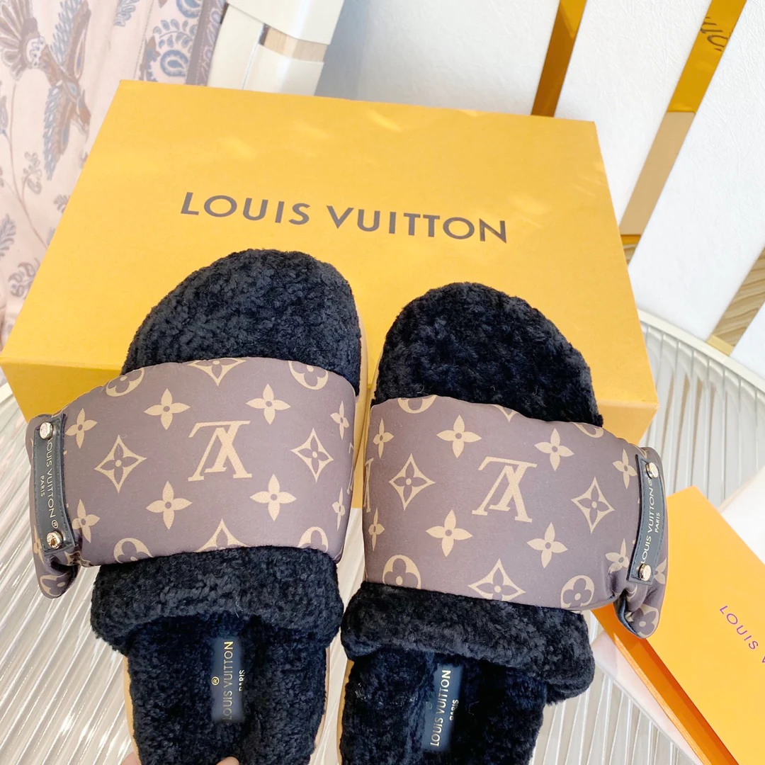 LV - Тапочки на платформе из натуральной овечьей кожи