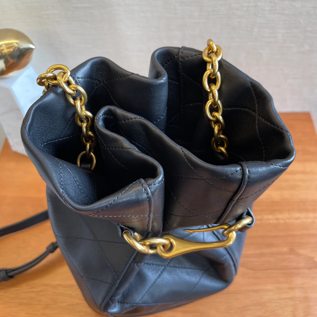 Сумка-ведро YSL Hook - черная