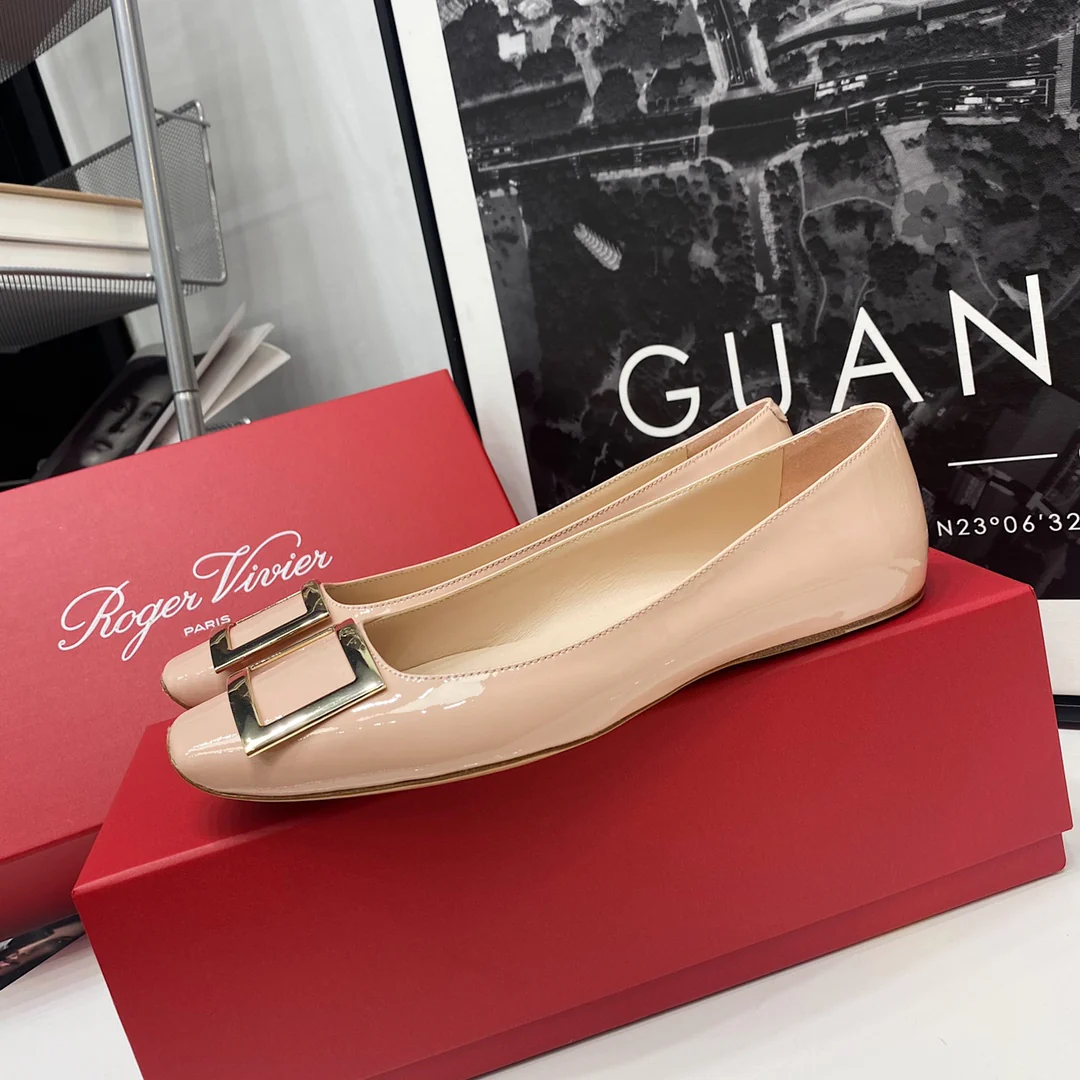 RV-Flat Square Toe-Cherloss Pink