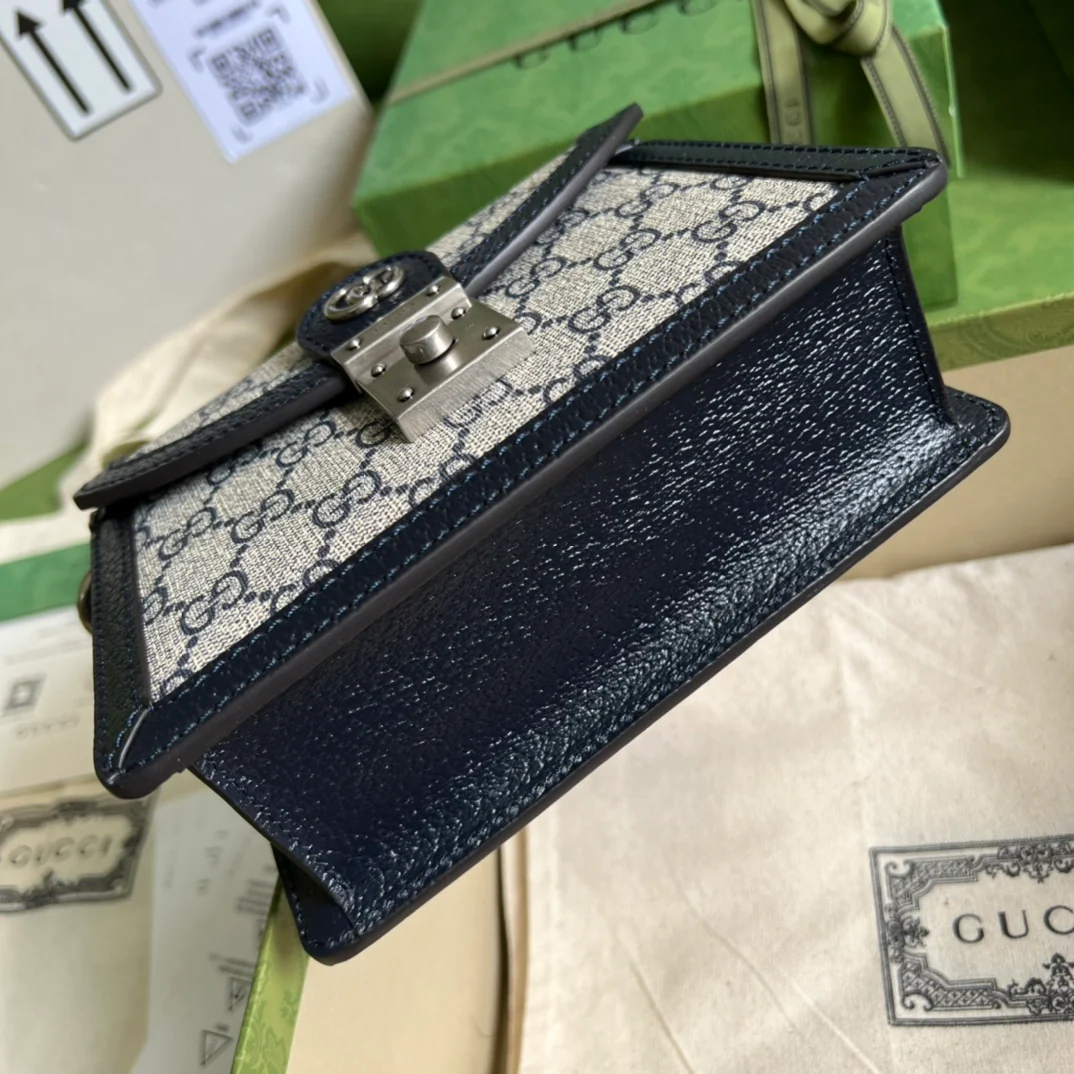 Мини-сумочка Gucci Ophidia/сумка через плечо - 17 см (5x13x6 см) - синяя - 1 шт.