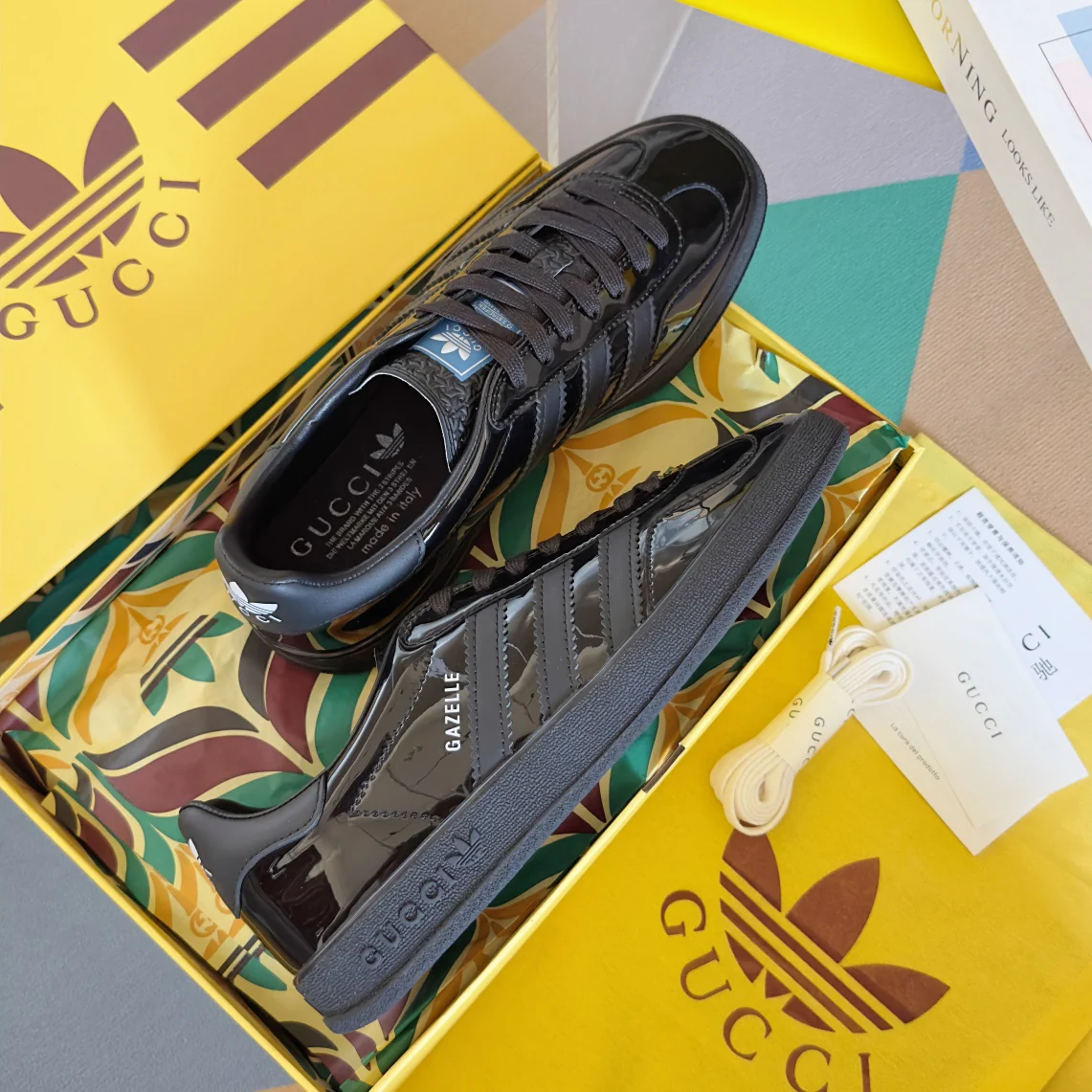 Скейтбордистские кроссовки Gucci 2024 - черные