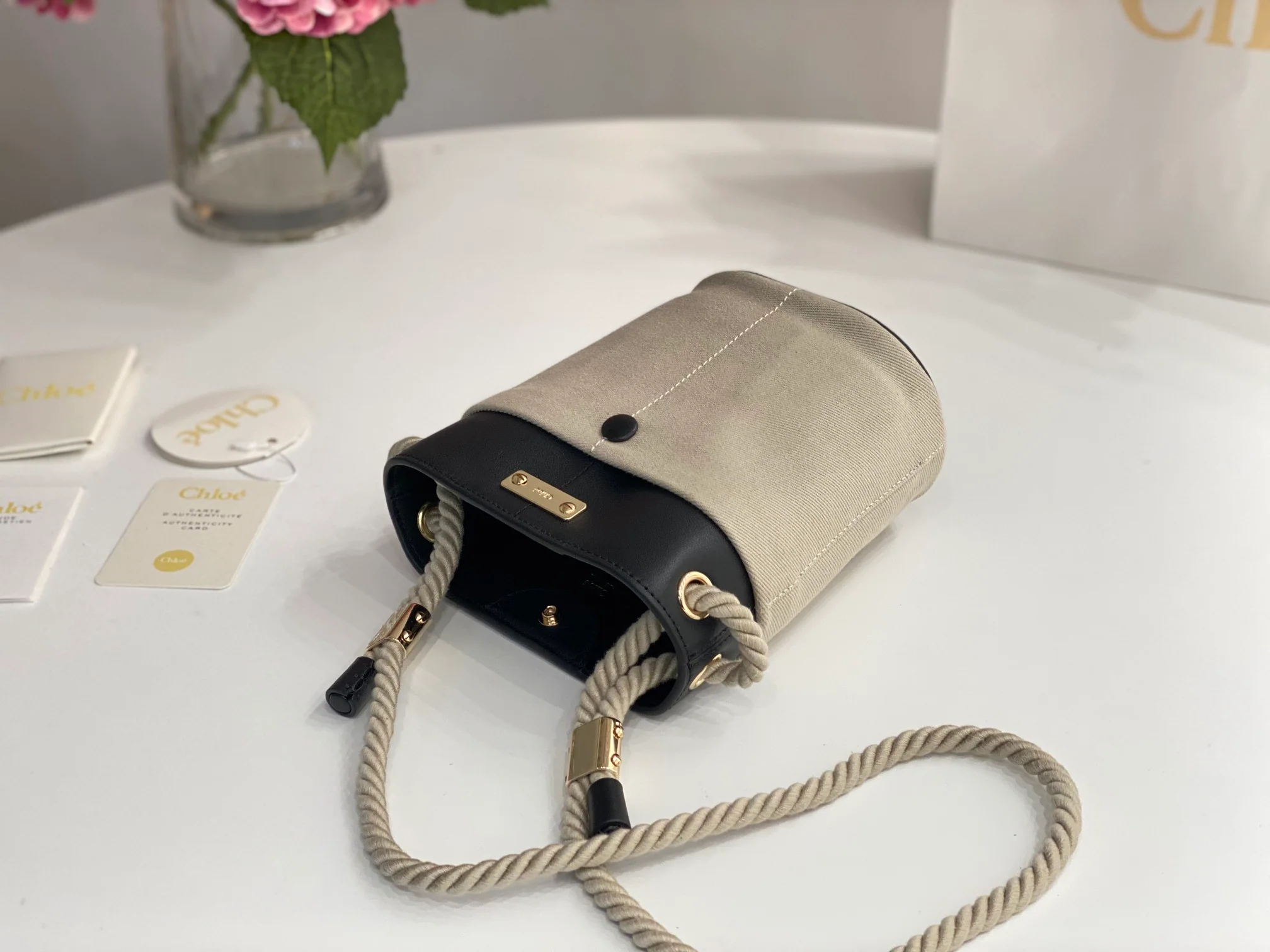 Сумка-ведро Chloe-key - черная