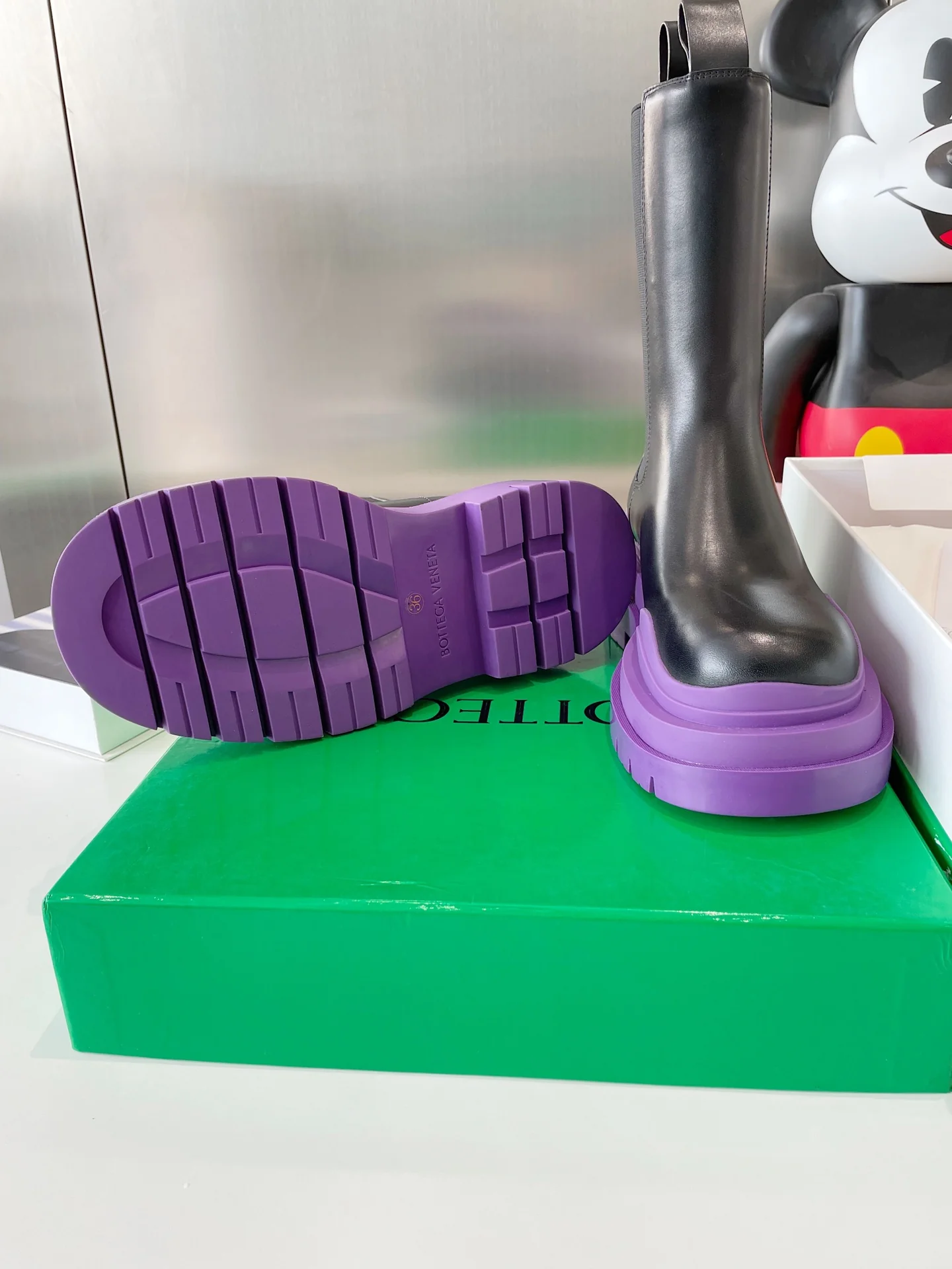 BV - Фиолетовая подошва - Платформа до середины икры - Ботинки Dr. Martens