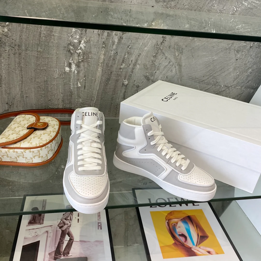 Высокие кроссовки Celine - унисекс - серые
