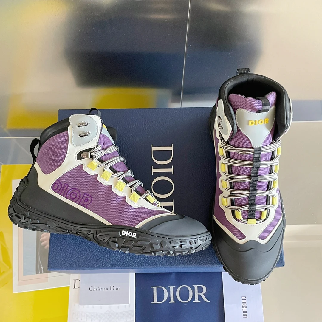 Кроссовки Dior Diorizon Series - Высокие кроссовки - Унисекс - Черно-фиолетовые