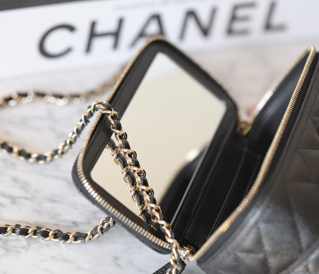 Chanel 25c - Маленькая коробочка в форме шара для переноски - Черная