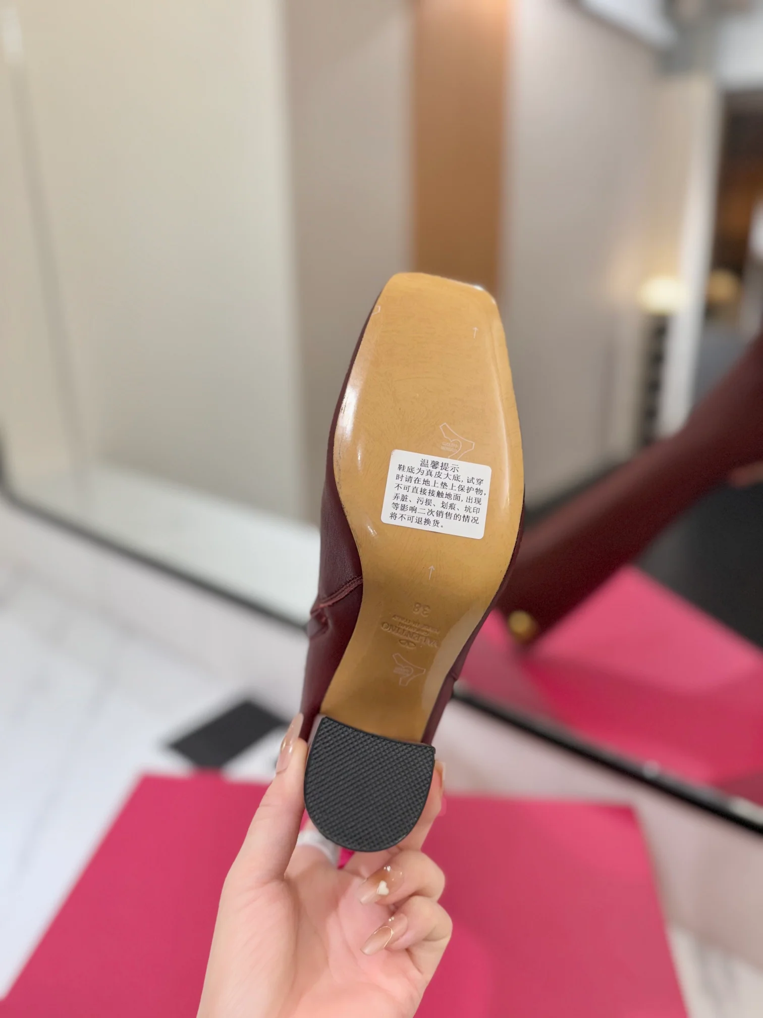 Высокие сапоги Valentino 2024 - Кофейно-коричневый