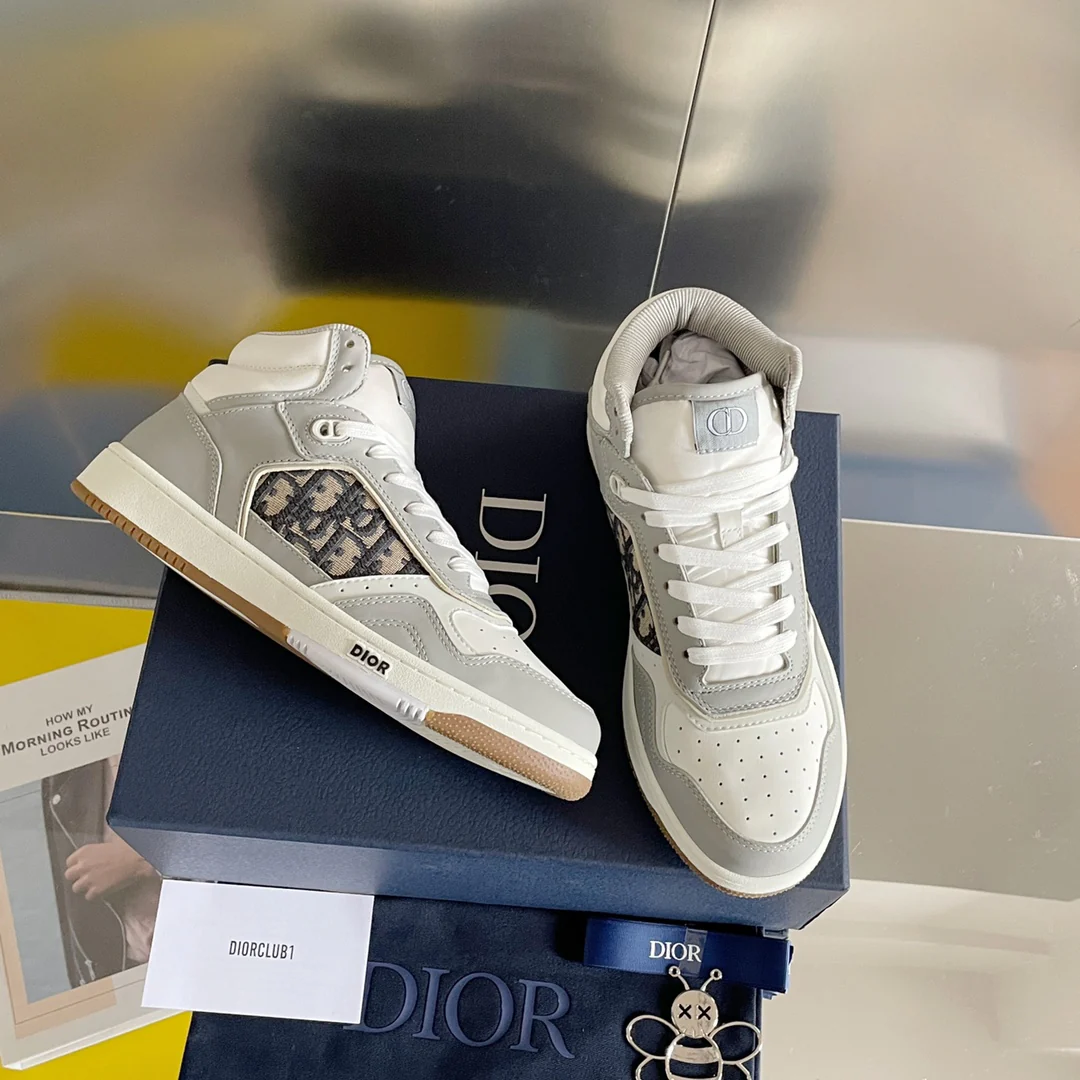 Кроссовки Dior B27 Series - Monogram Low-Top - Парные - Серые