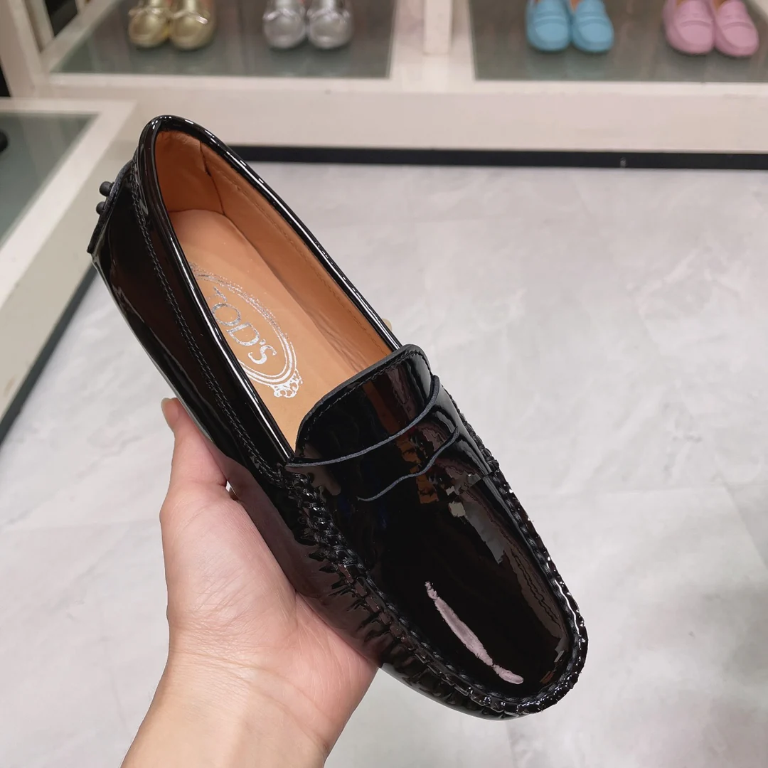 Лоферы Tods из лакированной кожи - туфли без шнурков - 2 шт.