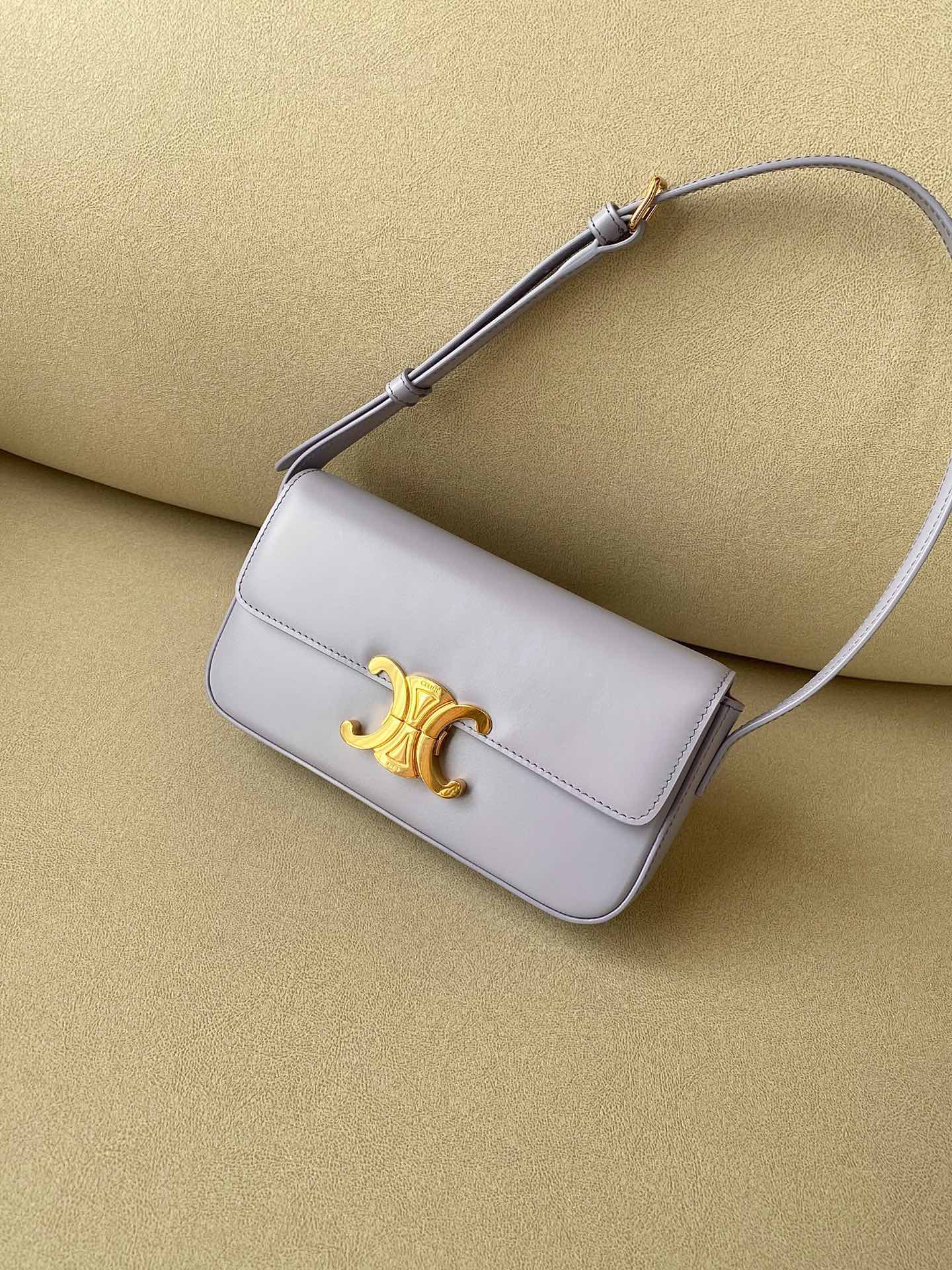 Кожаный рюкзак Celine Triomphe - сумка через плечо - сиренево-фиолетовый