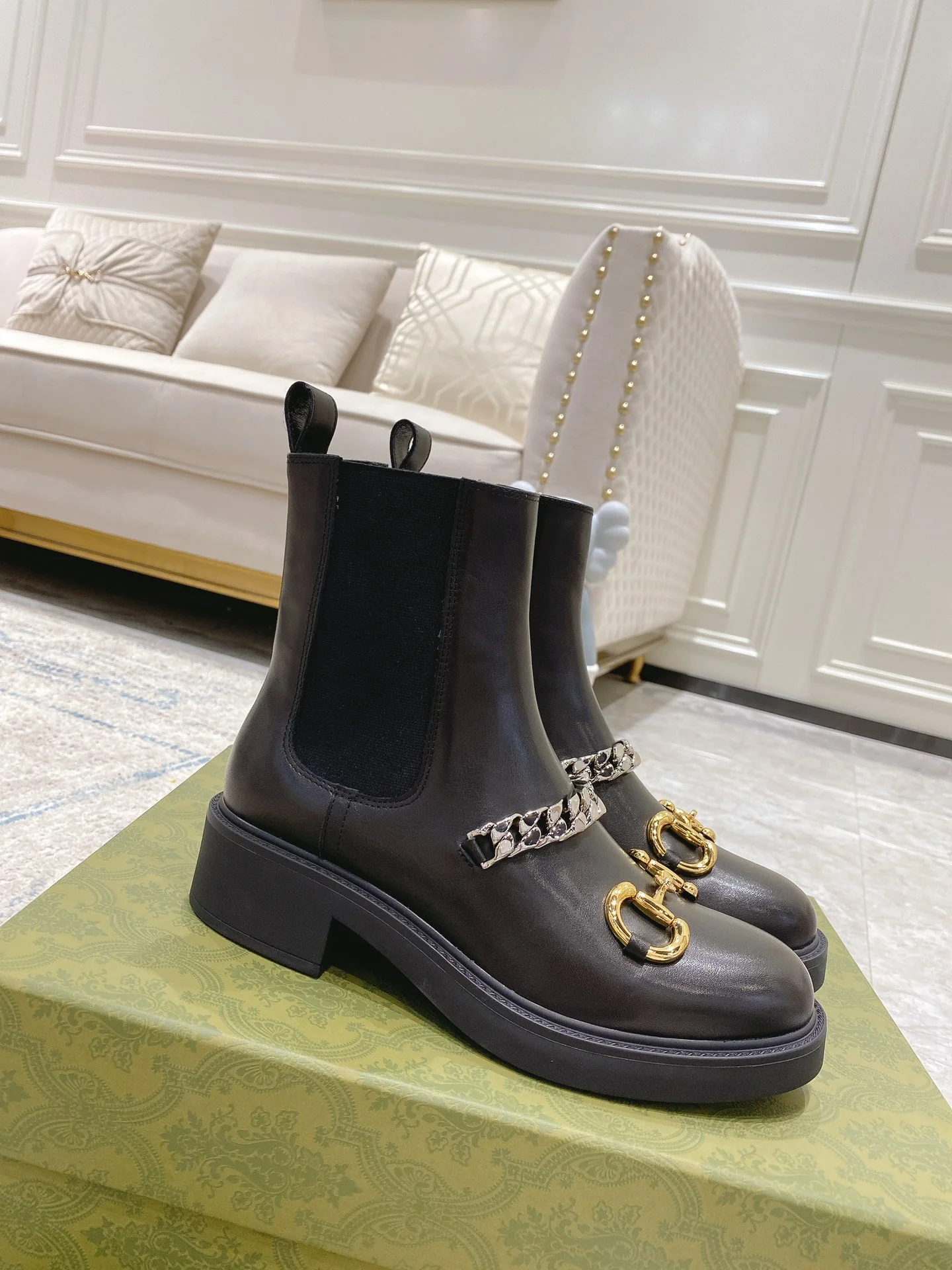 Ботинки Gucci-21fw-Latest Chain Martin