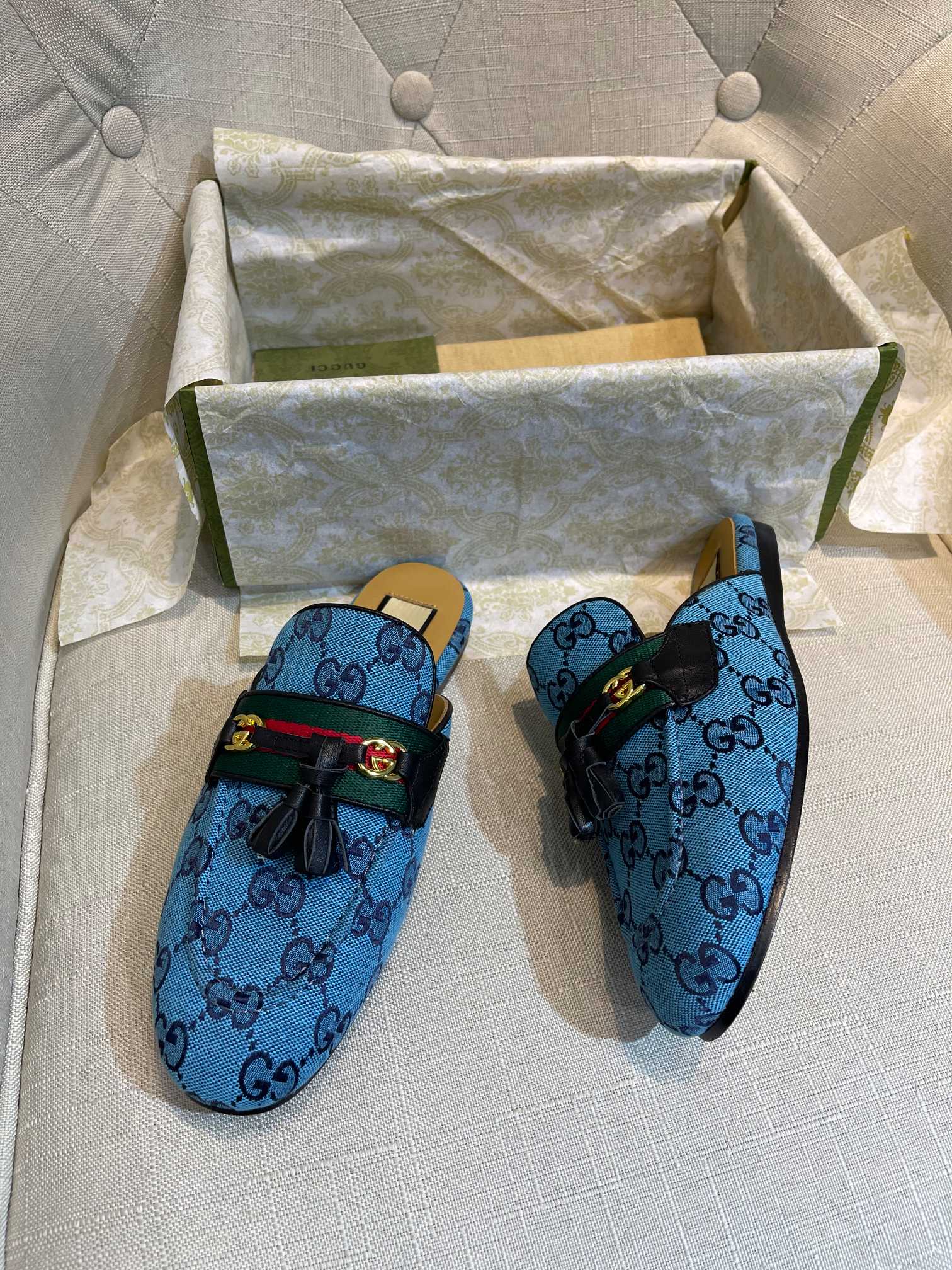 Gucci — Подвеска с кисточками — Тапочки — Мюли — 3