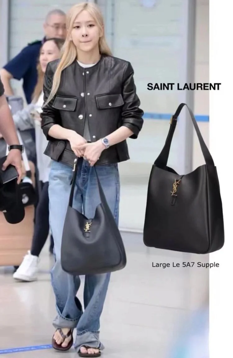 YSL-le-5a7-hobo-underarm bag-black