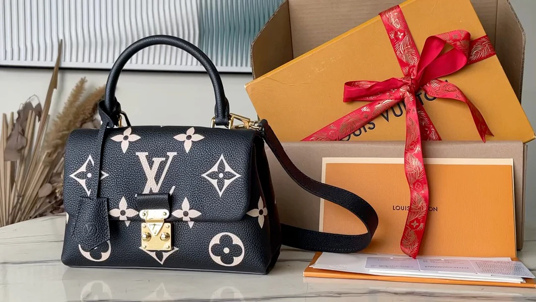 m45978-LV-madeleine-bb-handbag/crossbody bag-black printed