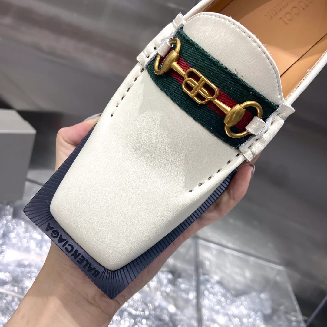 Лоферы Gucci в стиле ретро с квадратным носком