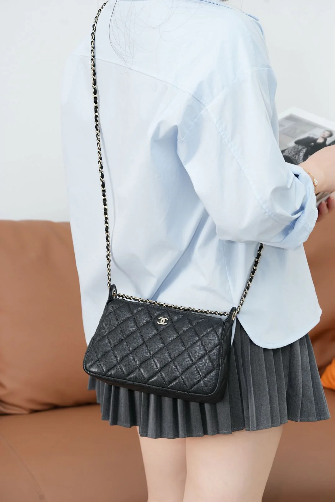 Chanel - Сумка Hidden Mahjong - Черная с золотой фурнитурой