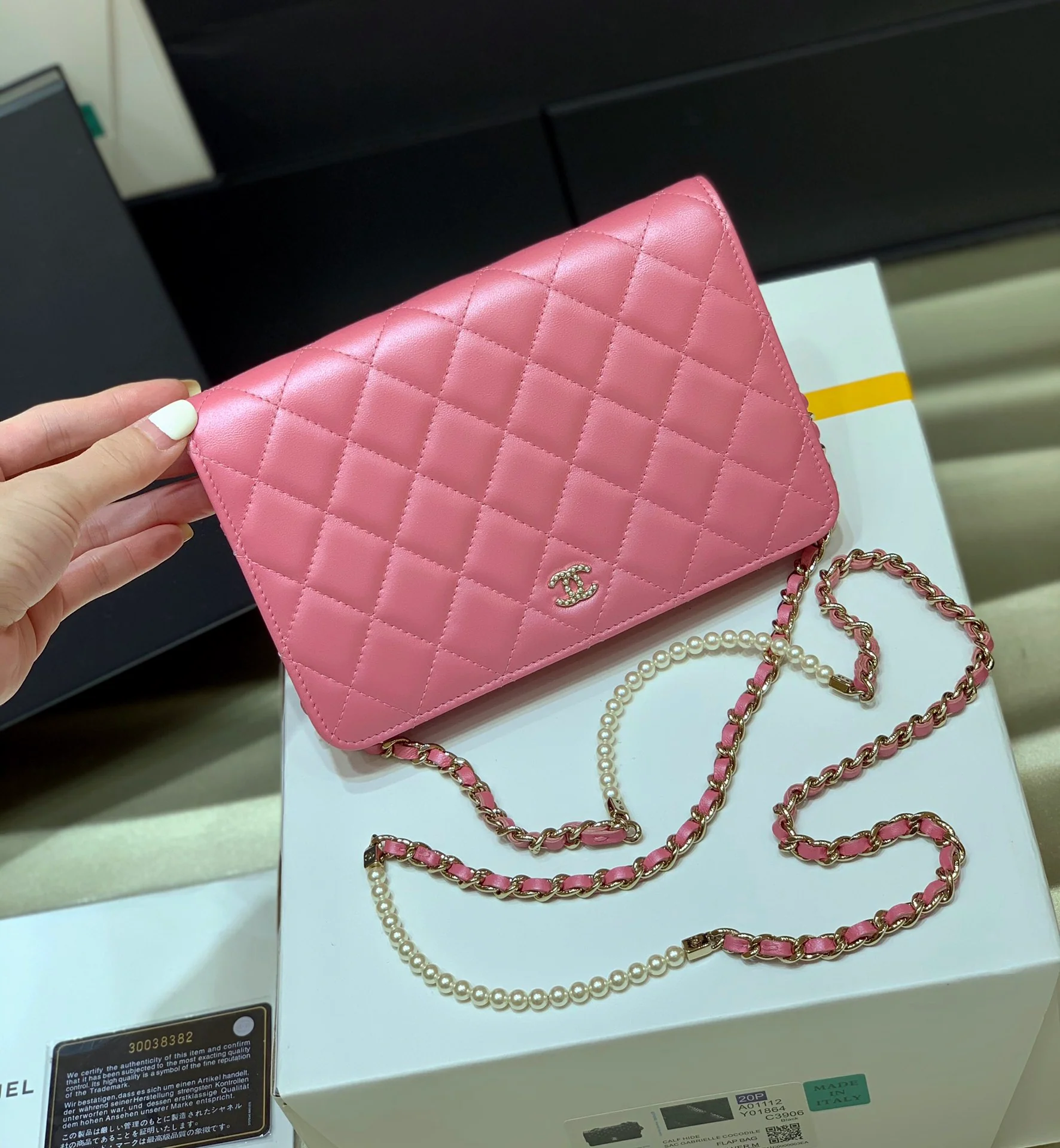 Цепочка Chanel Pearl Chain WOC-2