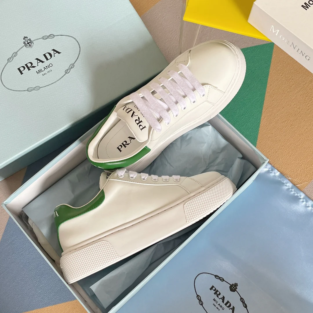 Prada - Новинки ранней весны 2022 года - Повседневные туфли на платформе - 8