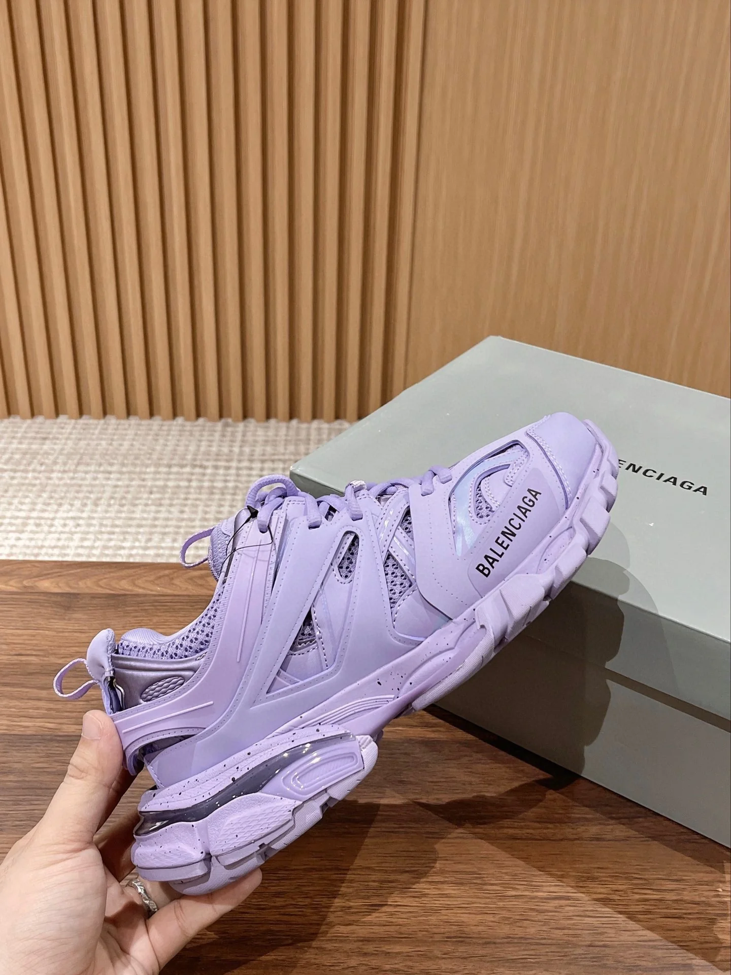 Кроссовки Balenciaga Track 3-0 (3-го поколения) Chunk - унисекс - фиолетовые