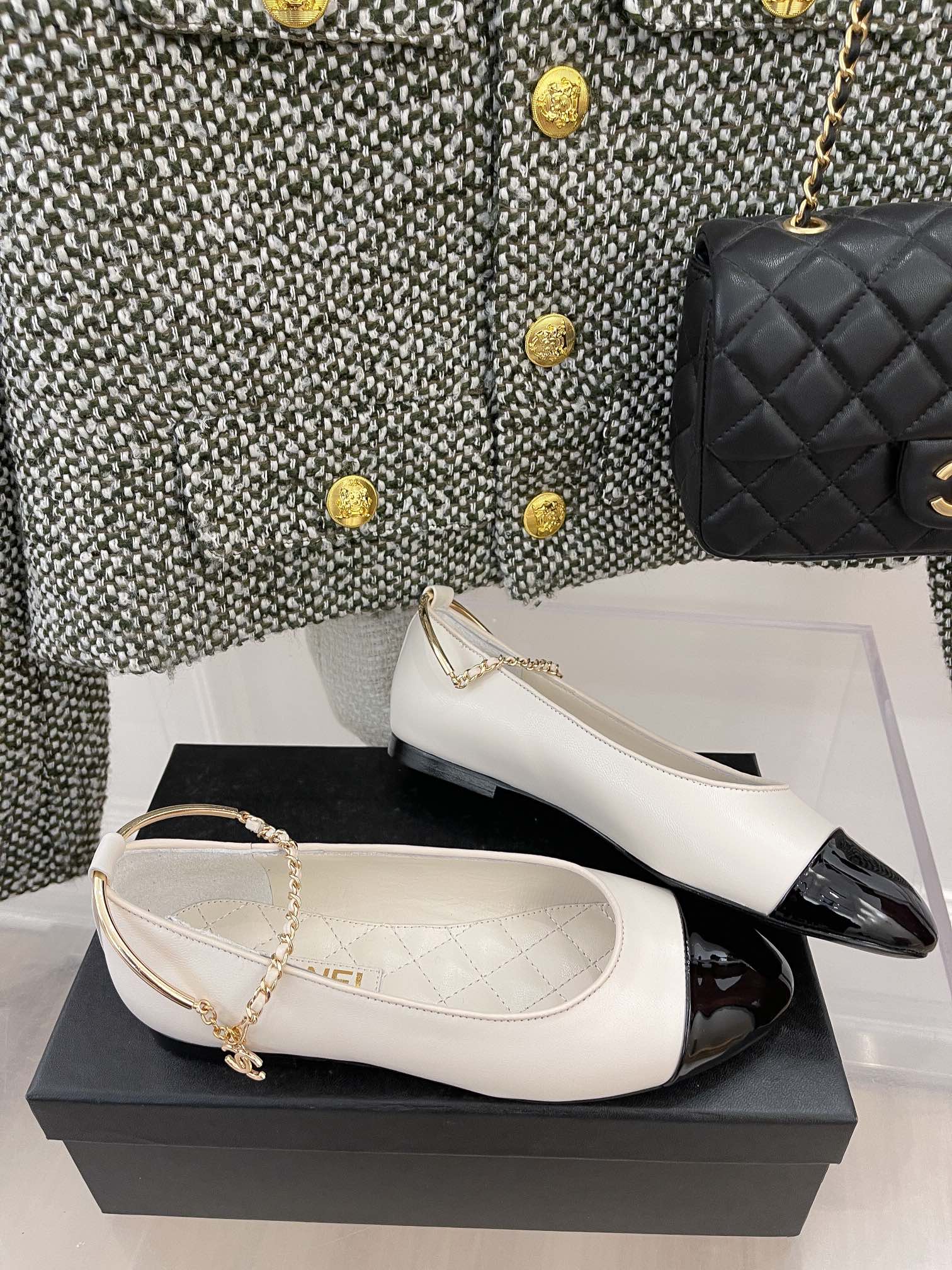 Chanel - Изысканная цепочка - Туфли Мэри Джейн - 4