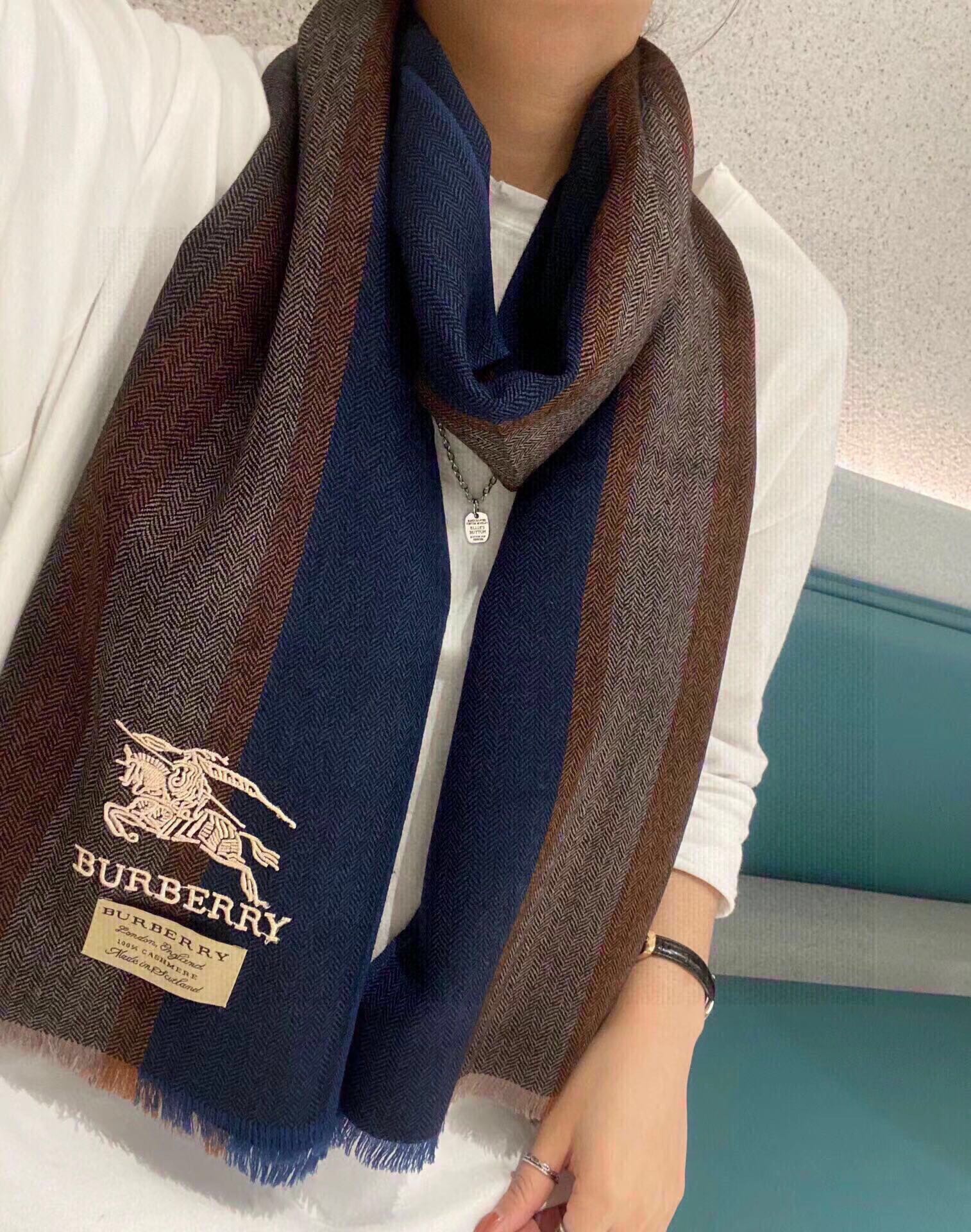 Кашемировый шарф Burberry - 180 см - 32 см - 1