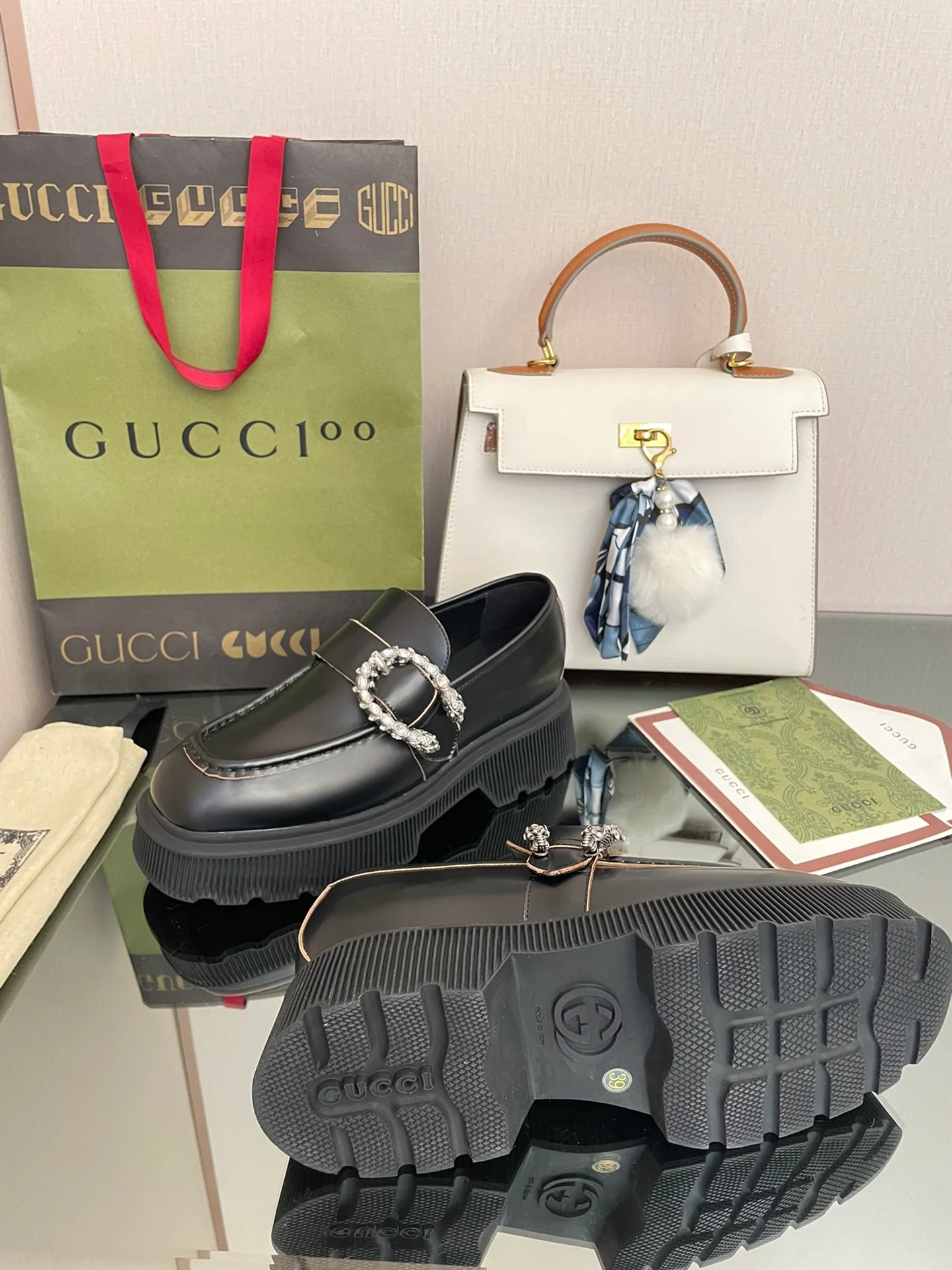 Лоферы на платформе Gucci Dionysus