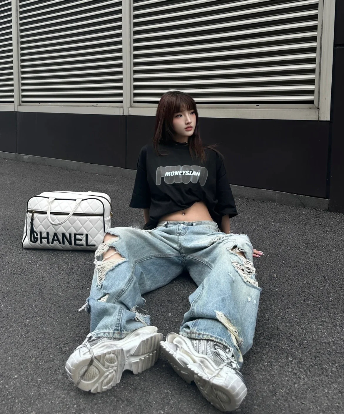 Сумка для переноски шаров для боулинга 25 пенсов - белая.