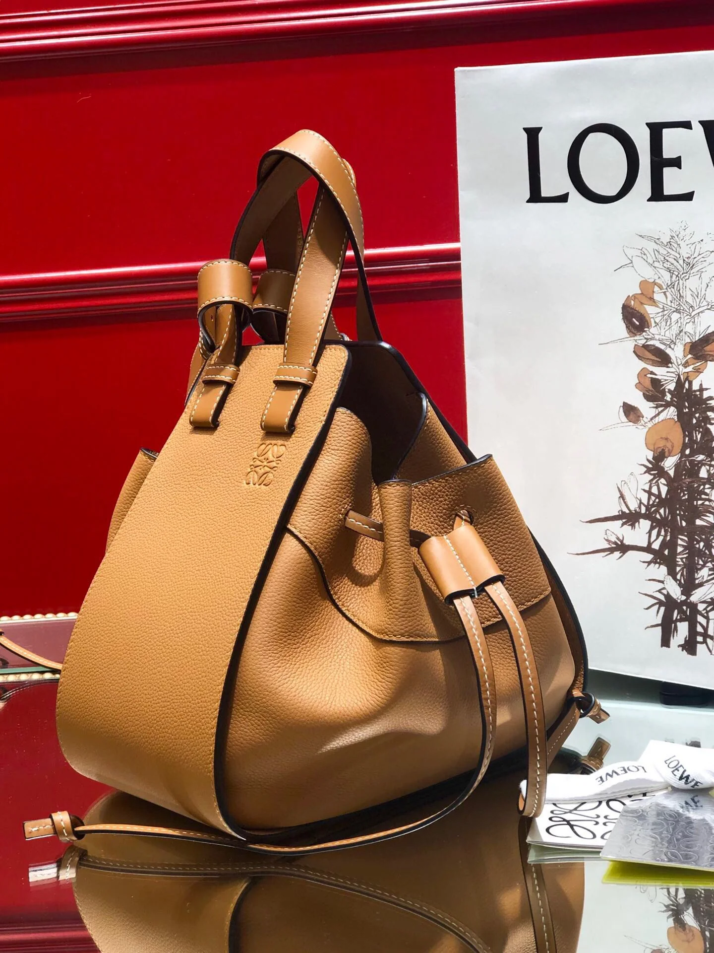 Гамак Loewe с завязками, маленький размер 21-14-26 см-13