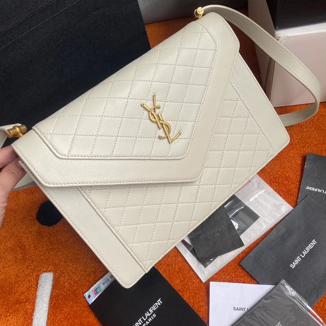 Большая сумка-конверт из овечьей кожи YSL-gaby