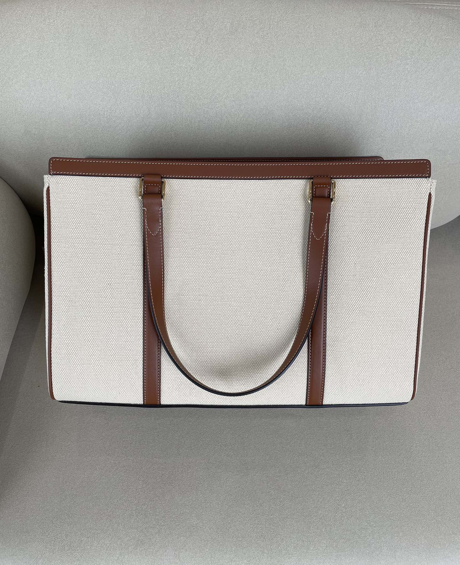 Celine-cabas-16 - Желто-коричневый