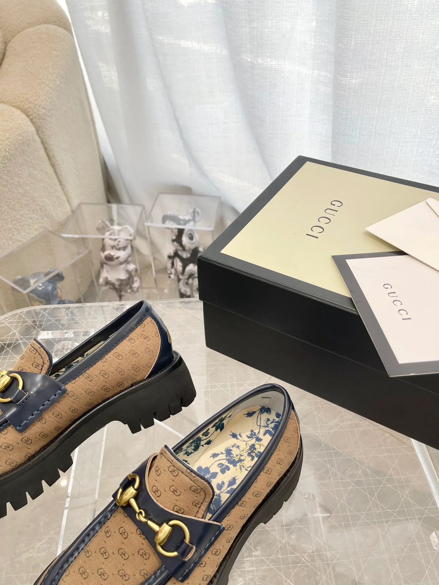 Лоферы на платформе Gucci - 3