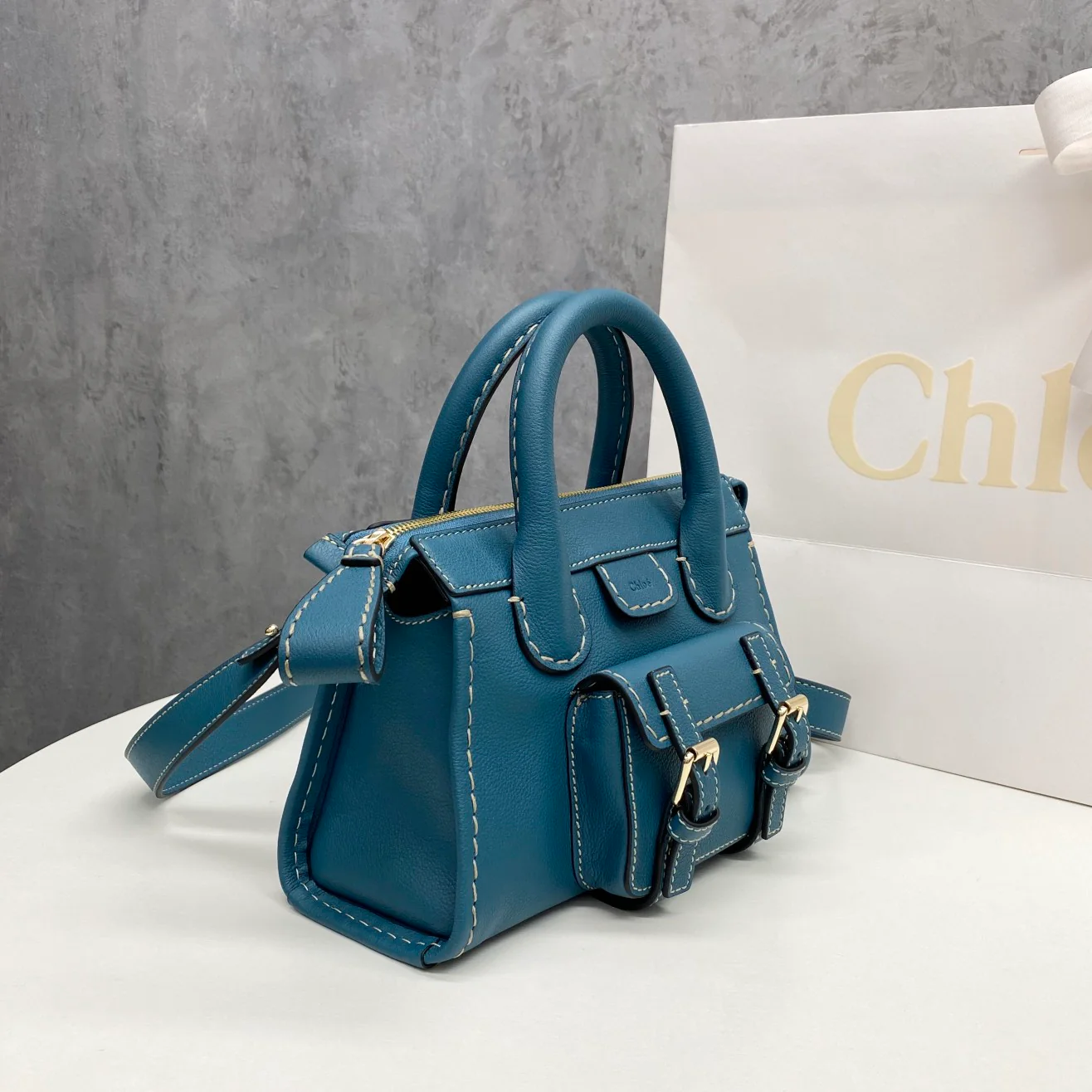 Классическая сумка Chloe - озерно-зеленый