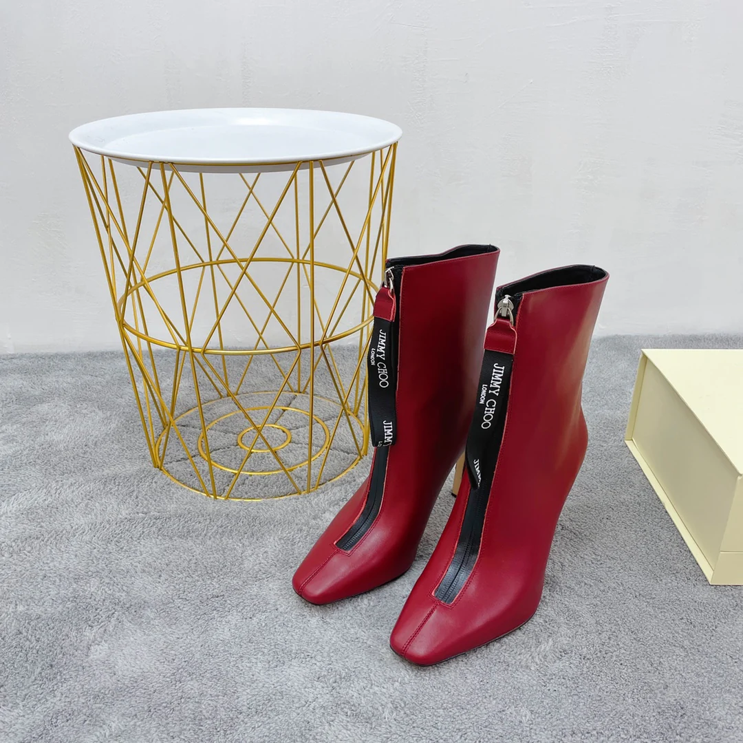 Новинка сезона осень/зима 2022 от Jimmy - Ботильоны на шпильке - Красные