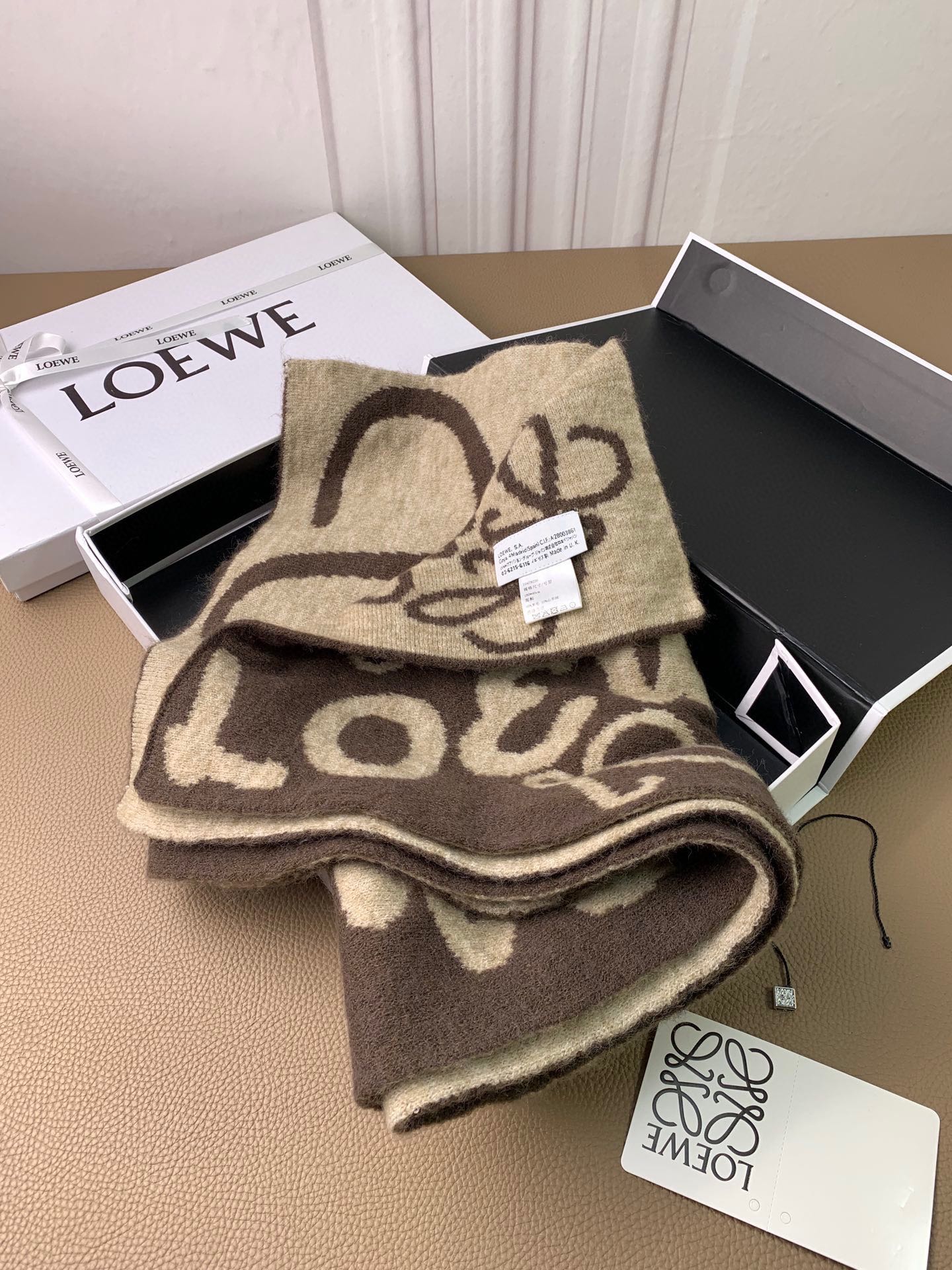 Кашемировый жаккардовый шарф Lolwei - 5