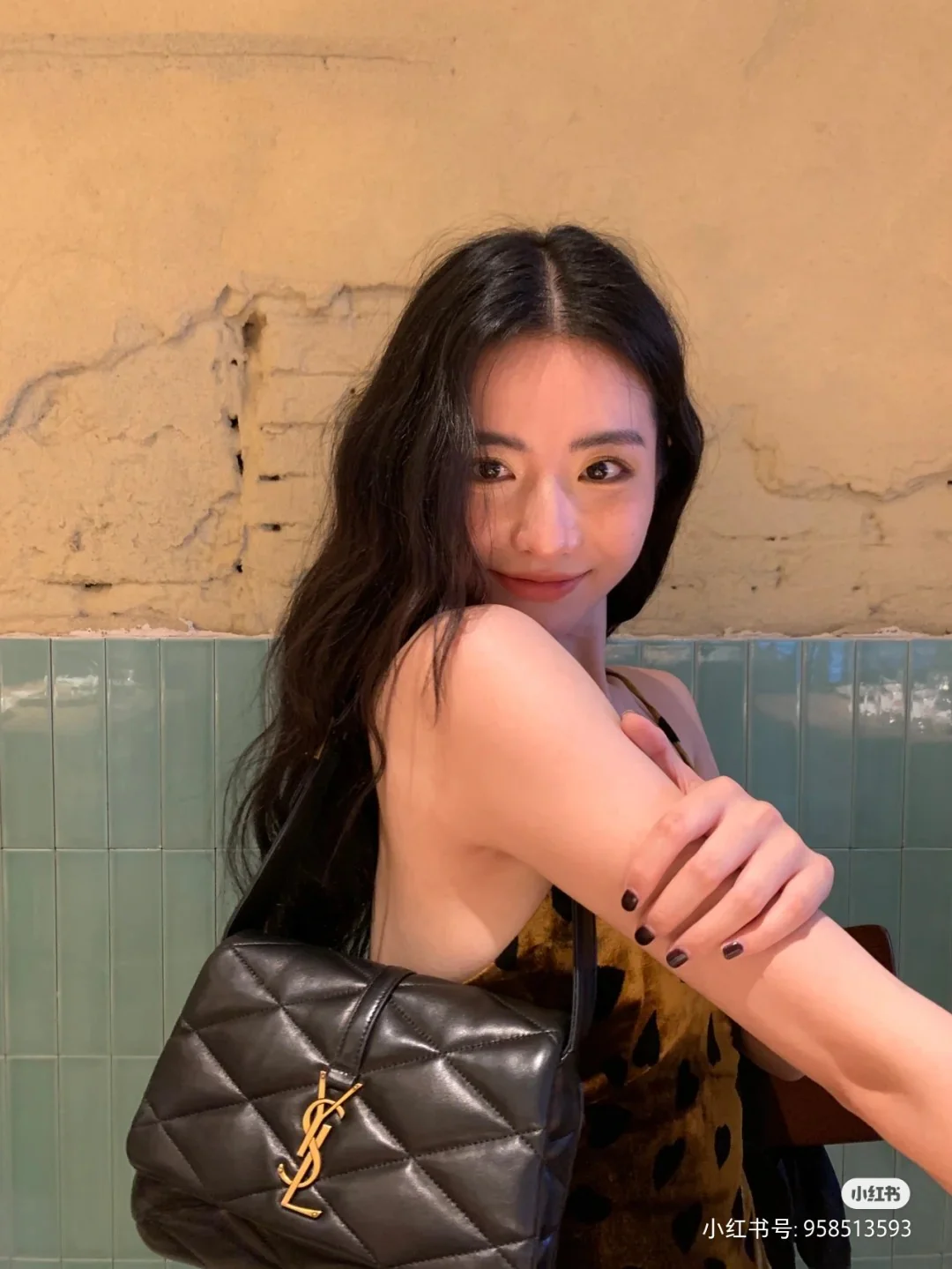 Сумка через плечо YSL-le-57 - черная