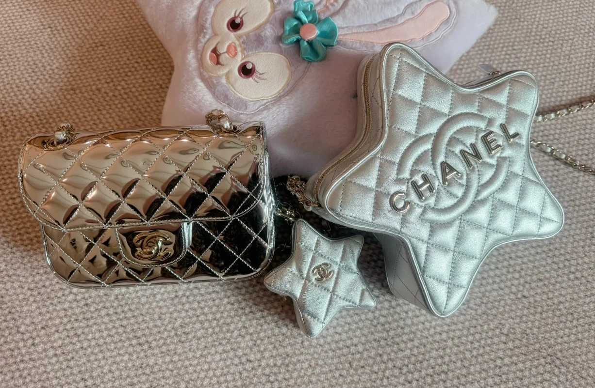 Весенняя коллекция Chanel - 24c - Сумка CF Star Flap Bag - Серебристый