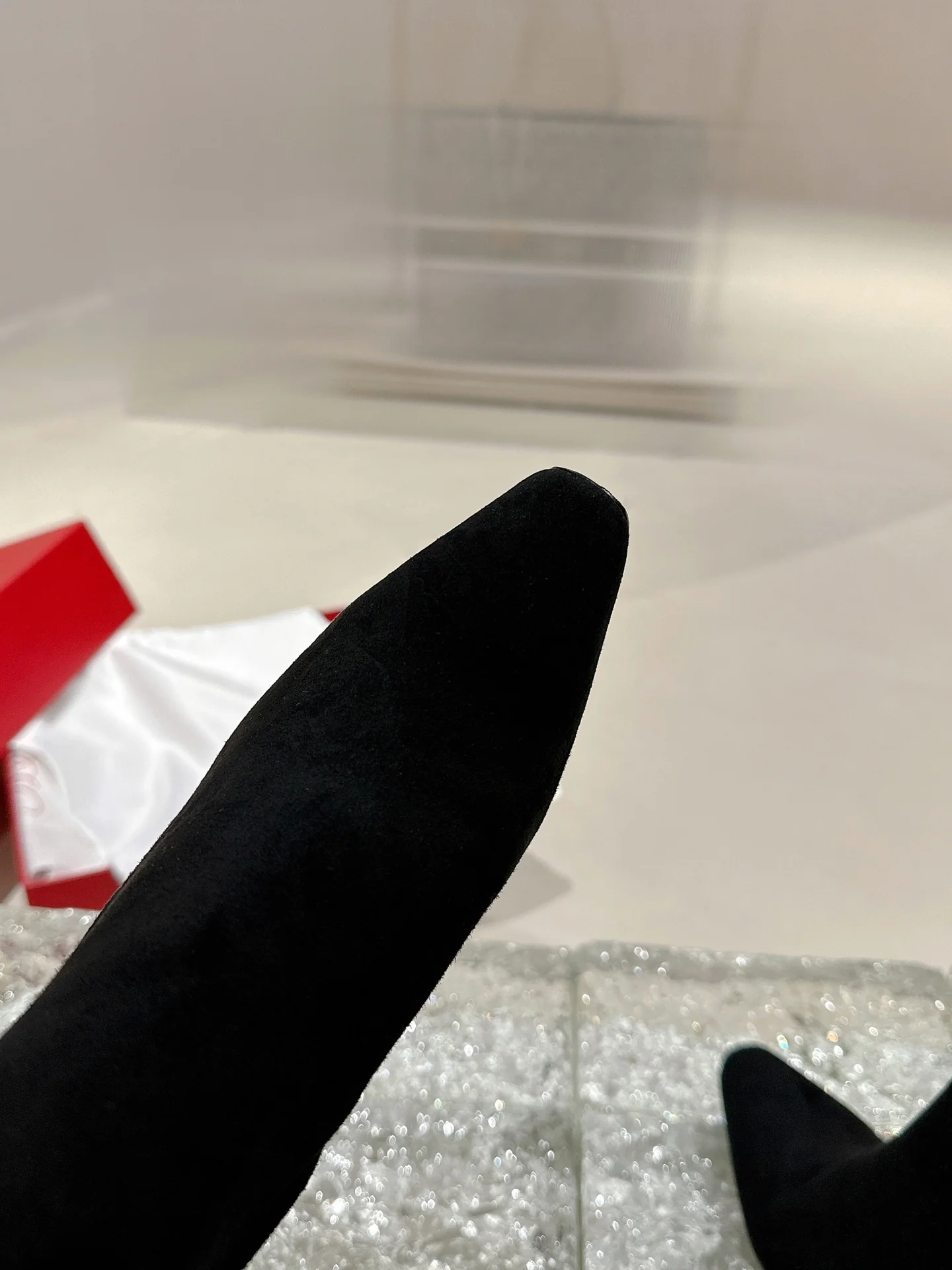 Туфли с квадратным носком и пряжкой - 2024 - Ботильоны на высоком каблуке - Черные