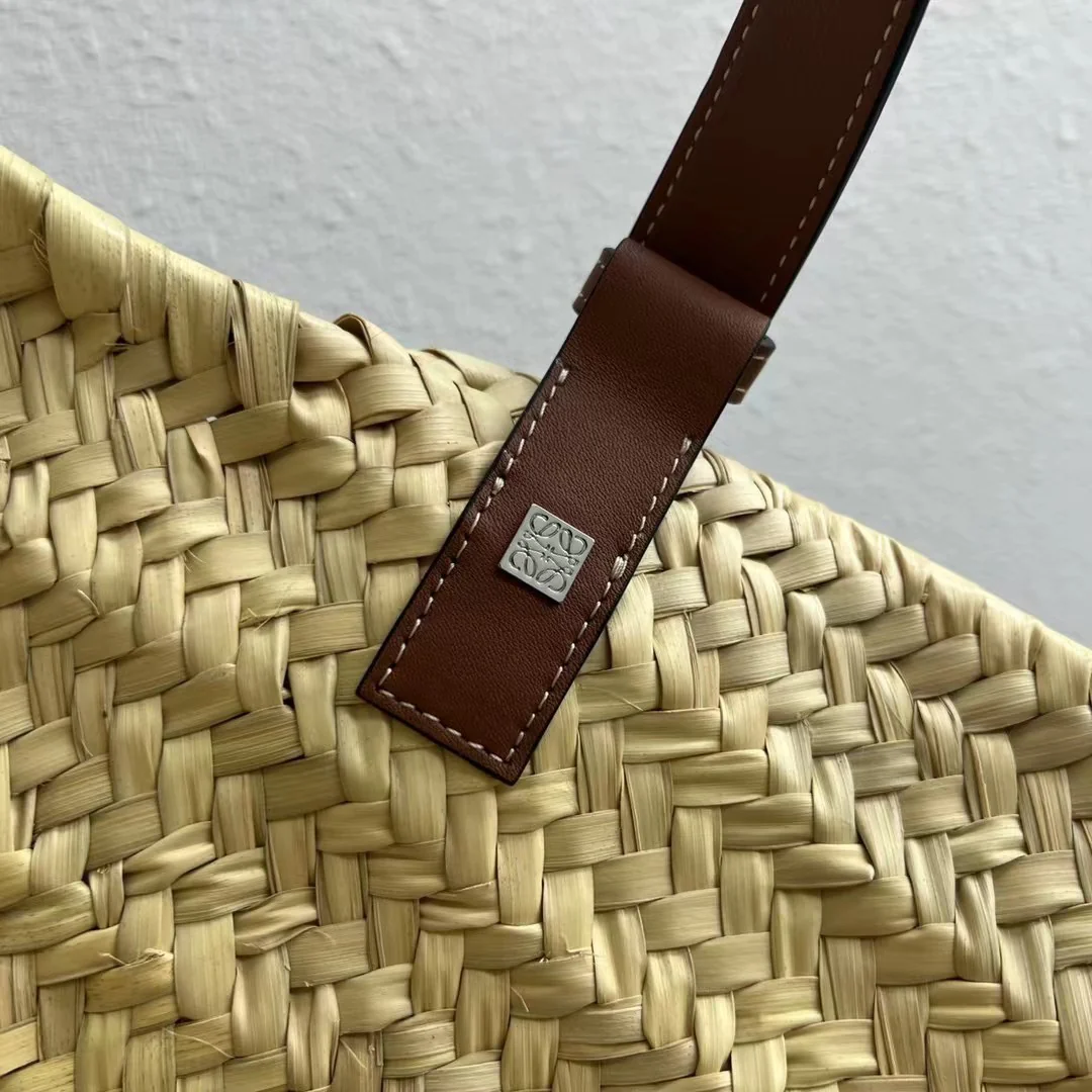 Соломенная сумка Loewe - 40 см - Большая - Коричневая