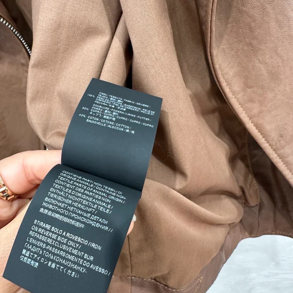 Balenciaga - 2403 - Новинка ранней весны - Стильная кожаная мотоциклетная куртка - Коричневая