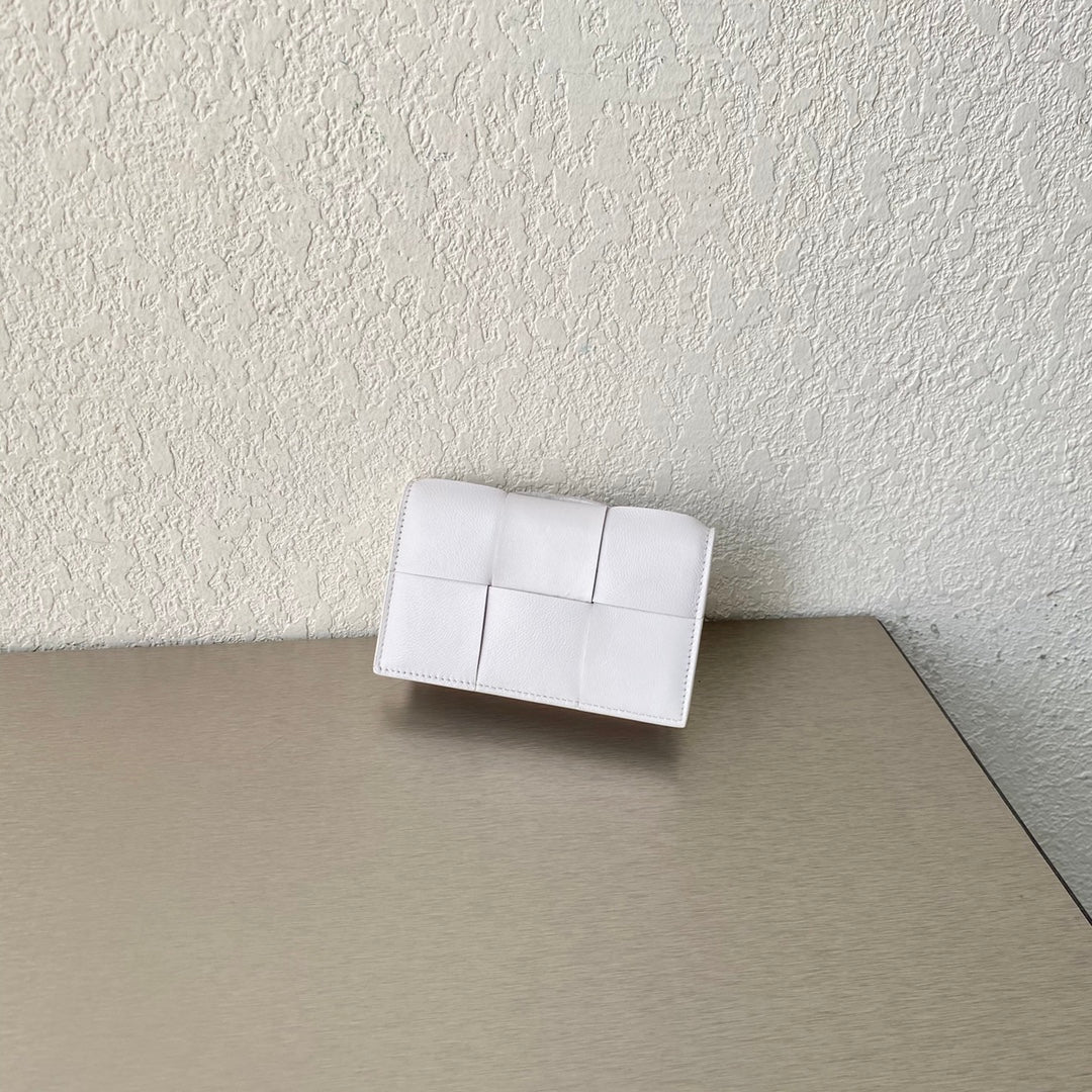 BV-大格翻盖卡包 小羊皮 12.2×7.5×2.5cm