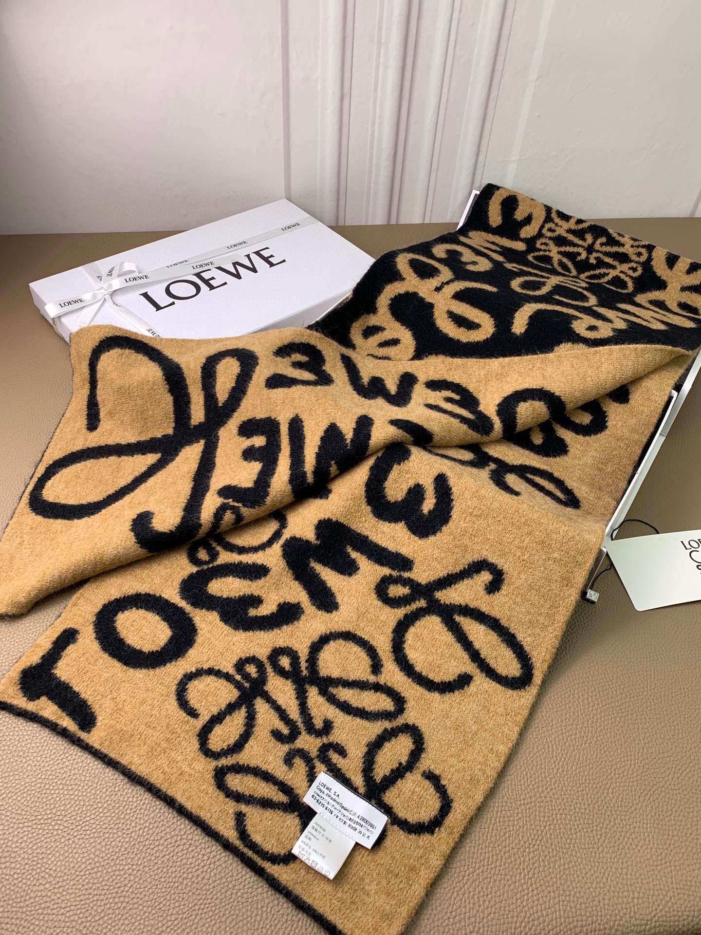 Кашемировый жаккардовый шарф Lolwei