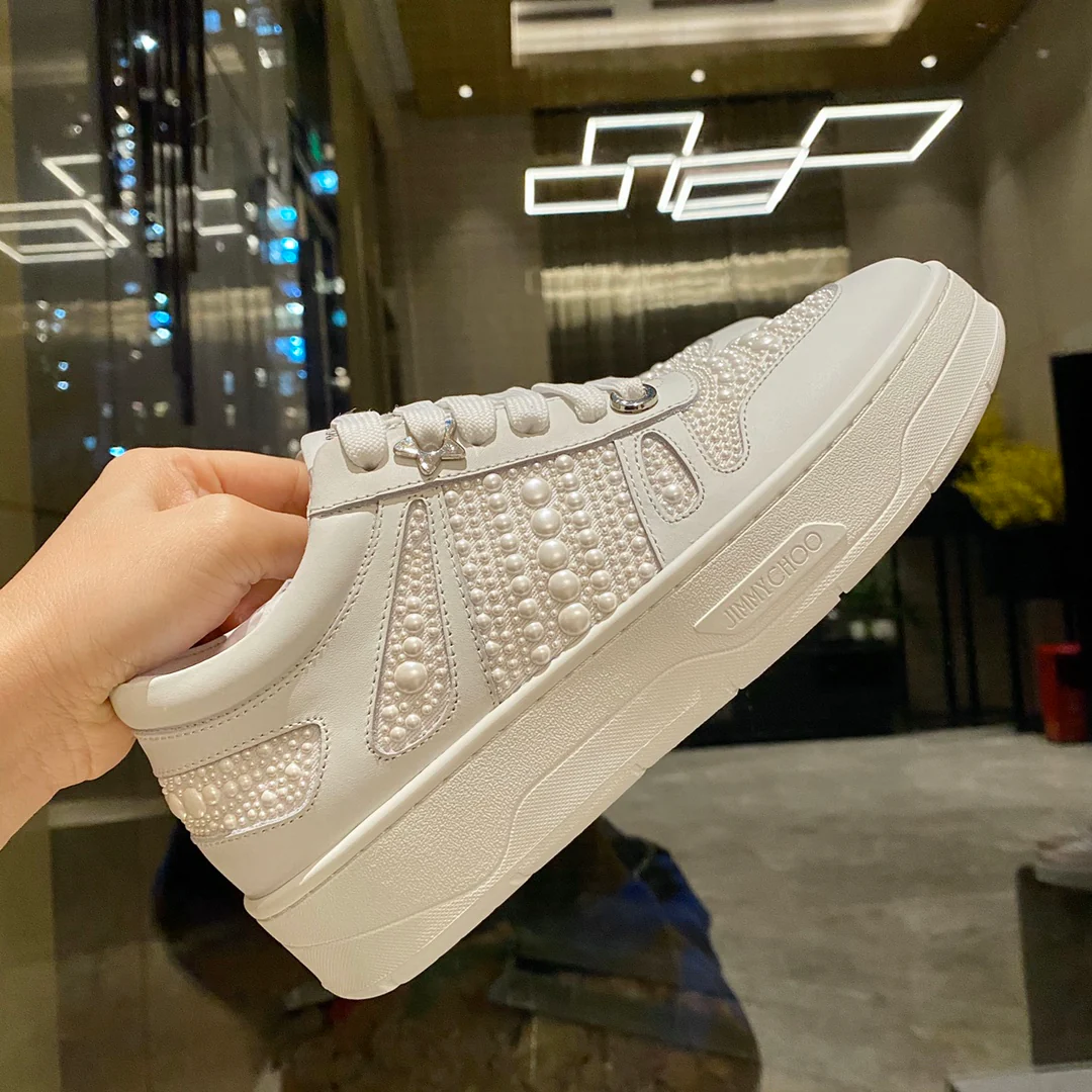 Jimmy - Верх из перламутра - Платформа - Повседневные туфли - Белые