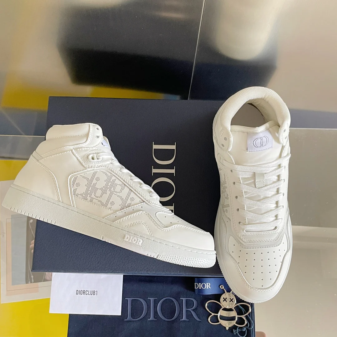 Кроссовки Dior B27 Series - Monogram Low-Top - Парные - Белые - 1