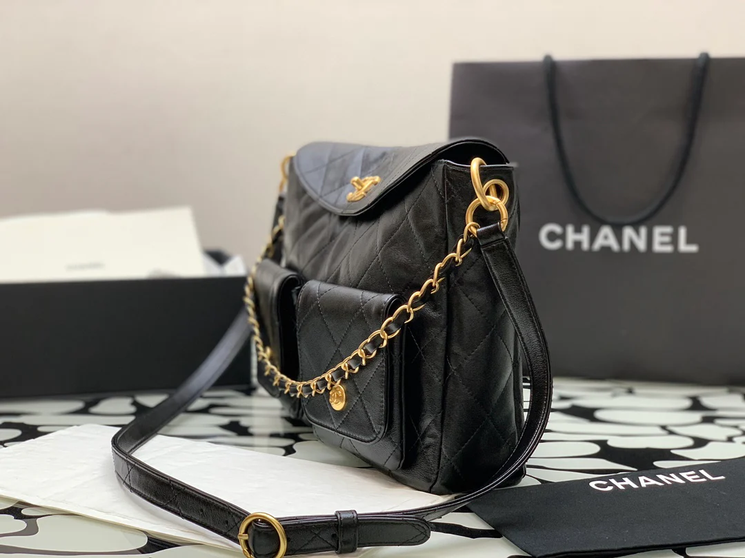 Сумка-мессенджер Chanel Hobo Hippie - черная