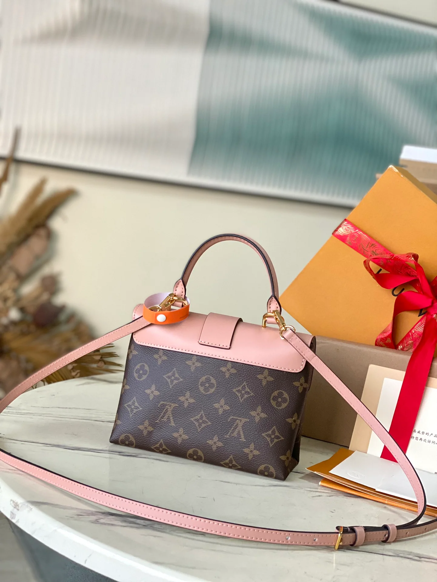 m44080-LV-locky-bb-shoulder bag-handbag-pink